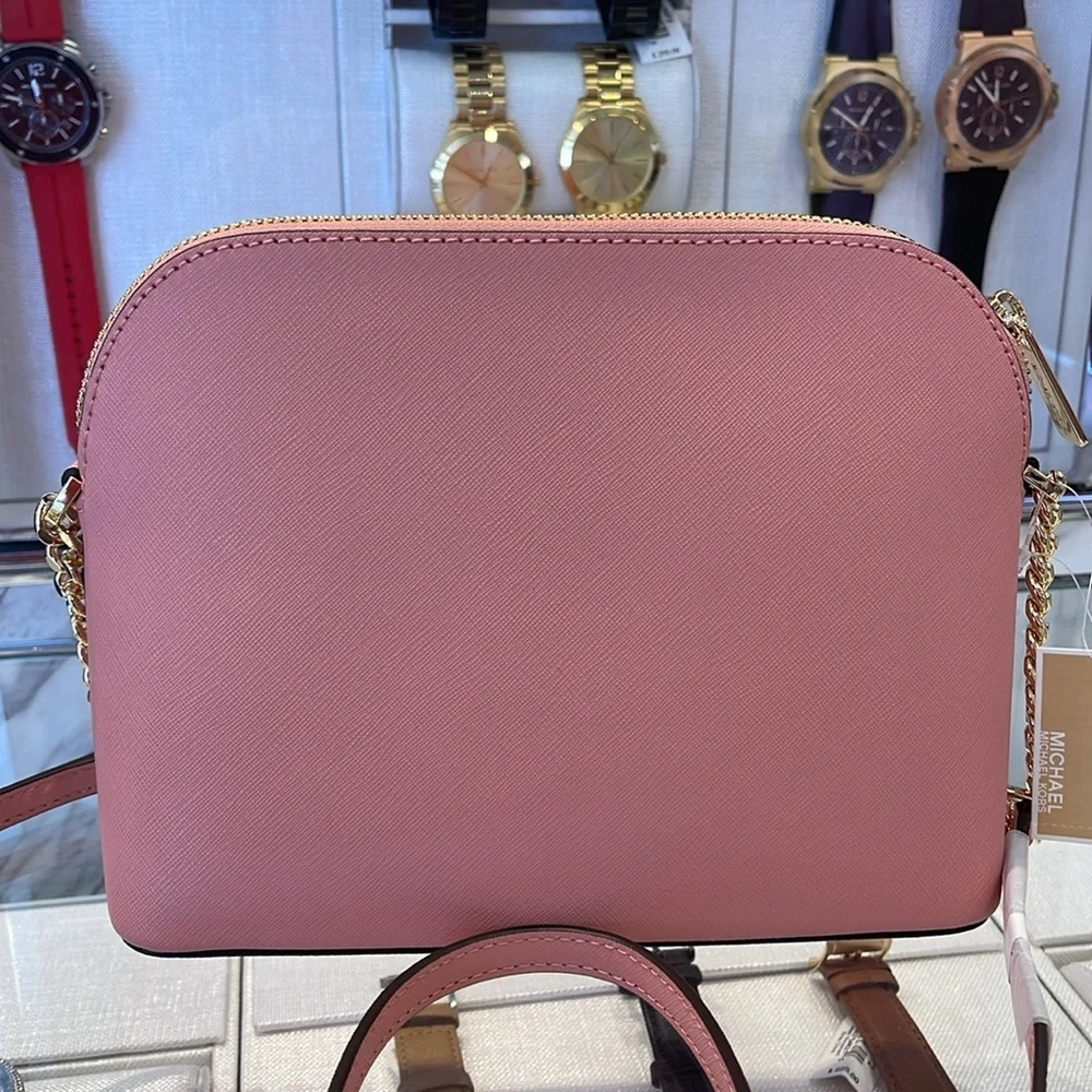 MICHAEL KORS  Jet Set Travel Medium Dome Crossbody Bag XCROSS XBODY Primrose NWT